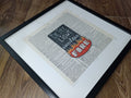Be the Light V.E. 1/25 - Original Block Print on Vintage Dictionary Page
